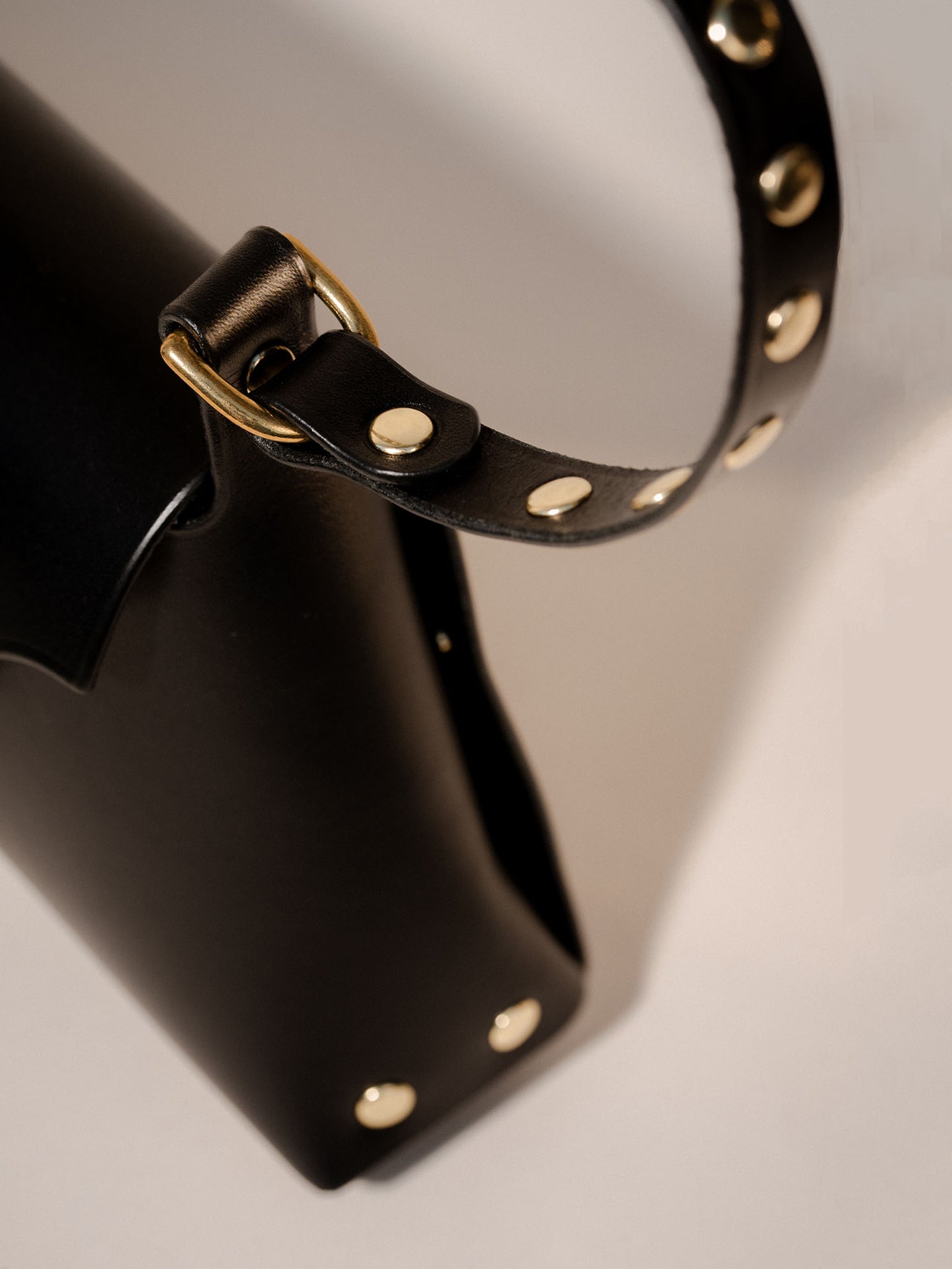 Brass Studded 'The Savoy' Bag