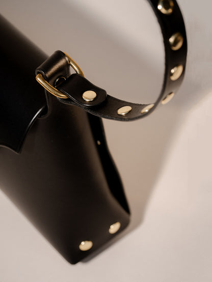 Brass Studded 'The Savoy' Bag