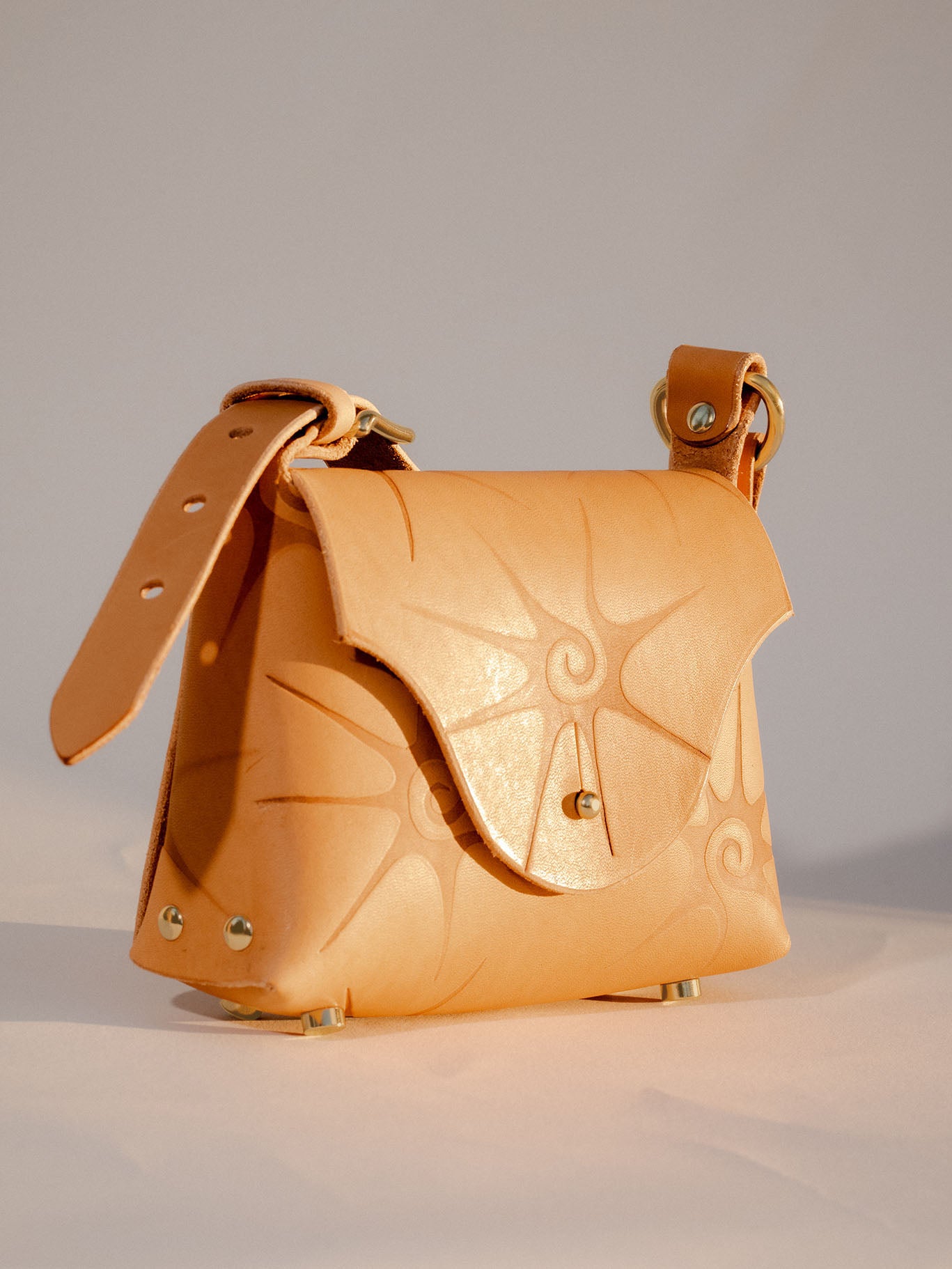 Brass Natural Spiral 'The Hunter' Bag