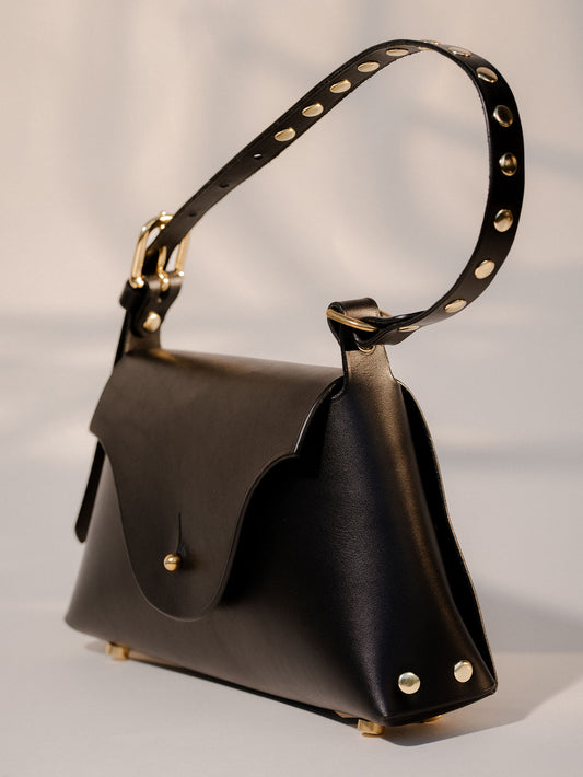 Brass Studded 'The Savoy' Bag