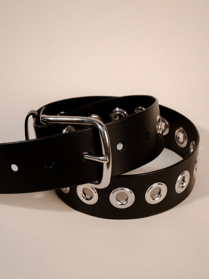 Stainless Low Waist Grommet Belt